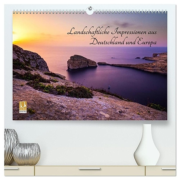 Landschaftliche Impressionen aus Deutschland und Europa (hochwertiger Premium Wandkalender 2024 DIN A2 quer), Kunstdruck in Hochglanz, Reemt Peters