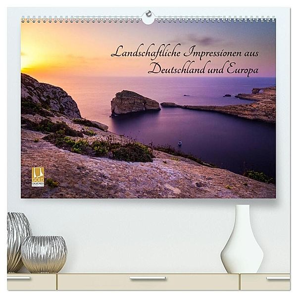 Landschaftliche Impressionen aus Deutschland und Europa (hochwertiger Premium Wandkalender 2025 DIN A2 quer), Kunstdruck in Hochglanz, Calvendo, Reemt Peters