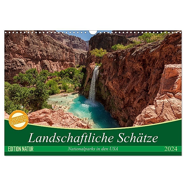 Landschaftliche Schätze (Wandkalender 2024 DIN A3 quer), CALVENDO Monatskalender, Patrick Leitz