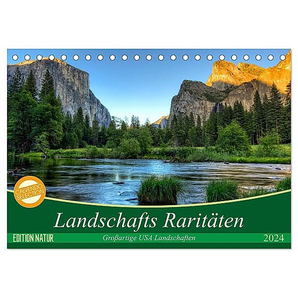 Landschafts Raritäten - Grossartige USA Landschaften (Tischkalender 2024 DIN A5 quer), CALVENDO Monatskalender, Patrick Leitz