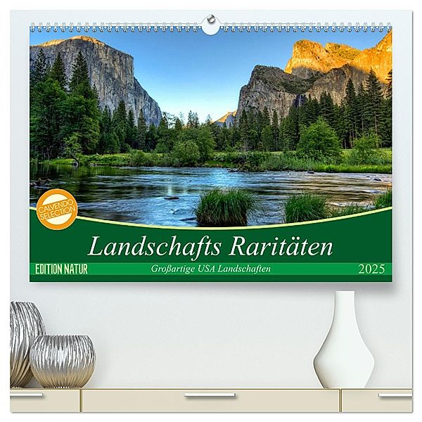 Landschafts Raritäten - Großartige USA Landschaften (hochwertiger Premium Wandkalender 2025 DIN A2 quer), Kunstdruck in Hochglanz, Calvendo, Patrick Leitz