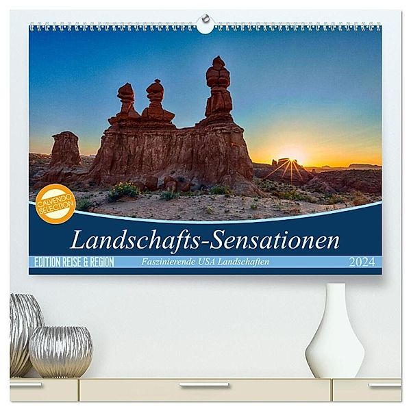 Landschafts-Sensationen (hochwertiger Premium Wandkalender 2024 DIN A2 quer), Kunstdruck in Hochglanz, Patrick Leitz
