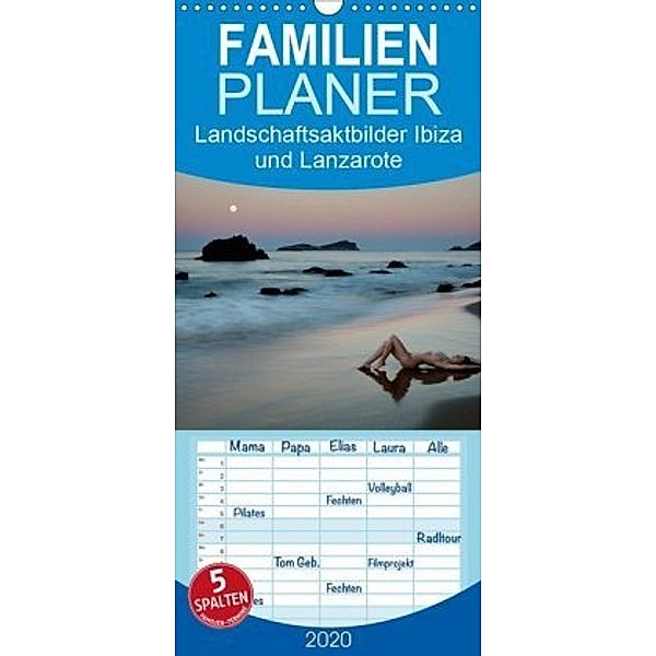 Landschaftsaktbilder Ibiza und Lanzarote - Familienplaner hoch (Wandkalender 2020 , 21 cm x 45 cm, hoch), Martin Zurmühle