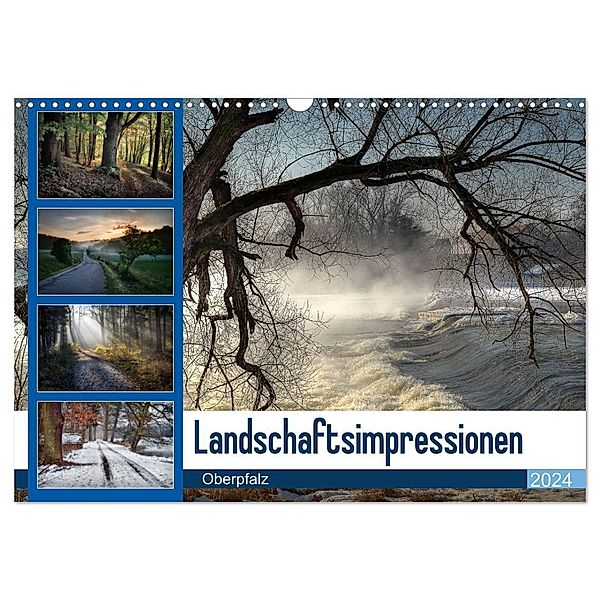 Landschaftsimpressionen Oberpfalz (Wandkalender 2024 DIN A3 quer), CALVENDO Monatskalender, Hans Zitzler Teublitz www.foto-zitzler.de