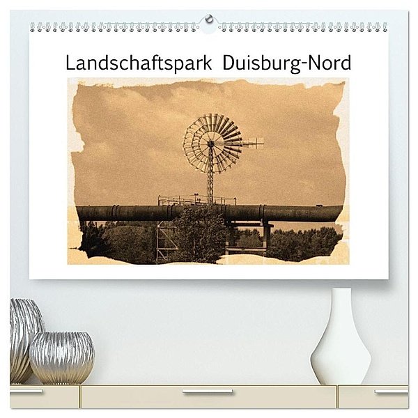 Landschaftspark Duisburg-Nord (hochwertiger Premium Wandkalender 2024 DIN A2 quer), Kunstdruck in Hochglanz, VB-Bildermacher