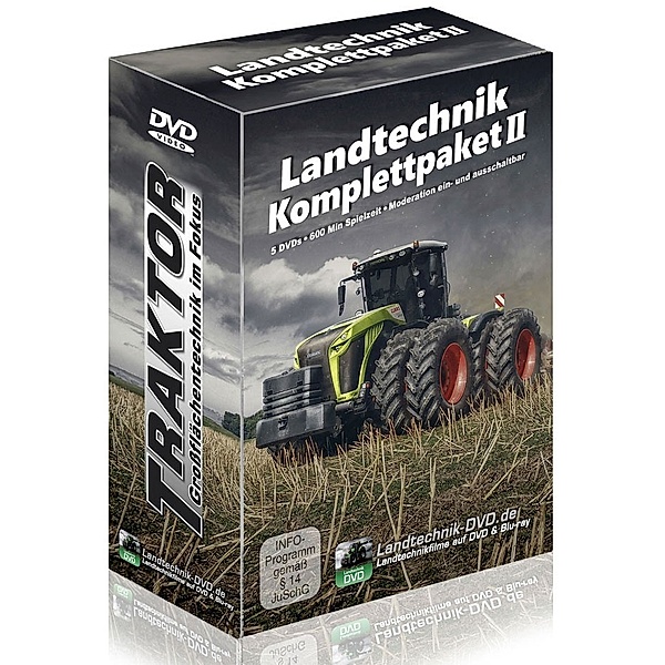 Landtechnik Komplettpaket 2 - Großflächentechnik im Fokus Vol. 1-5 DVD-Box