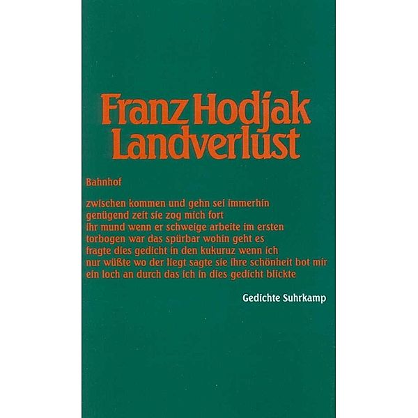 Landverlust, Franz Hodjak