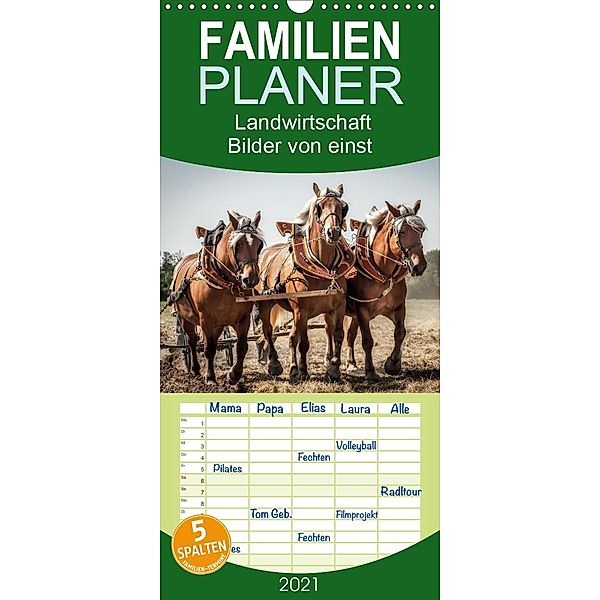 Landwirtschaft - Bilder von einst - Familienplaner hoch (Wandkalender 2021 , 21 cm x 45 cm, hoch), Alain Gaymard