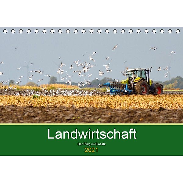 Landwirtschaft - Der Pflug im Einsatz (Tischkalender 2021 DIN A5 quer), Rolf Pötsch