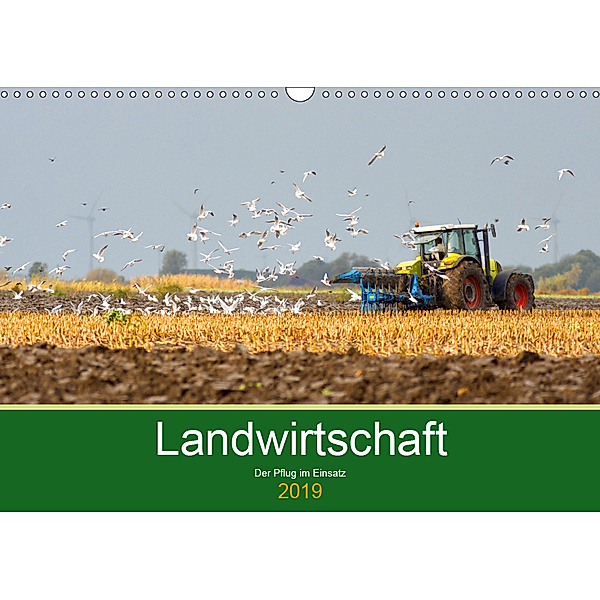 Landwirtschaft - Der Pflug im Einsatz (Wandkalender 2019 DIN A3 quer), Rolf Pötsch