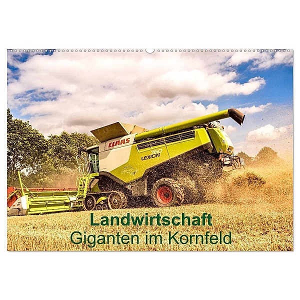Landwirtschaft - Giganten im Kornfeld (Wandkalender 2024 DIN A2 quer), CALVENDO Monatskalender, Calvendo