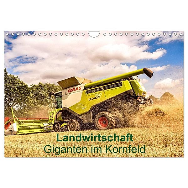 Landwirtschaft - Giganten im Kornfeld (Wandkalender 2024 DIN A4 quer), CALVENDO Monatskalender, Calvendo