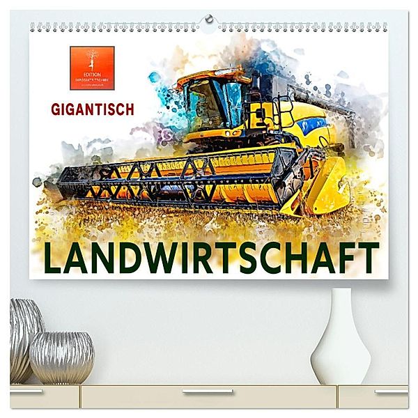 Landwirtschaft - Gigantisch (hochwertiger Premium Wandkalender 2024 DIN A2 quer), Kunstdruck in Hochglanz, Peter Roder