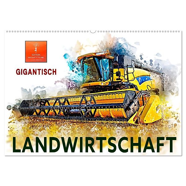 Landwirtschaft - Gigantisch (Wandkalender 2024 DIN A2 quer), CALVENDO Monatskalender, Peter Roder