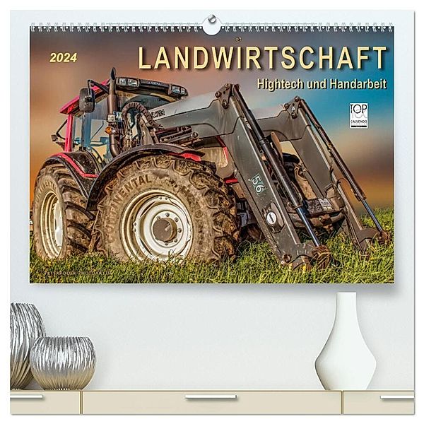 Landwirtschaft - Hightech und Handarbeit (hochwertiger Premium Wandkalender 2024 DIN A2 quer), Kunstdruck in Hochglanz, Peter Roder