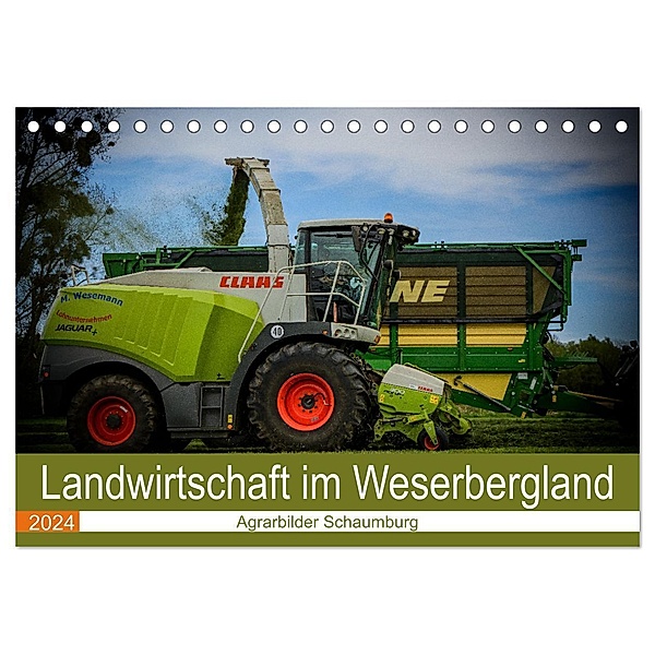Landwirtschaft im Weserbergland (Tischkalender 2024 DIN A5 quer), CALVENDO Monatskalender, Simon Witt