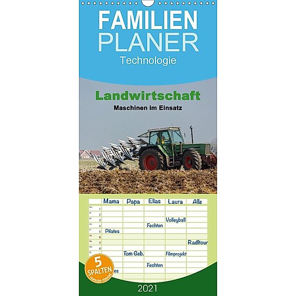 Landwirtschaft - Maschinen im Einsatz - Familienplaner hoch (Wandkalender 2021 , 21 cm x 45 cm, hoch), Rolf Pötsch