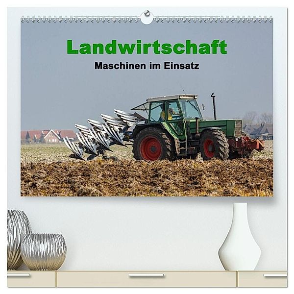 Landwirtschaft - Maschinen im Einsatz (hochwertiger Premium Wandkalender 2024 DIN A2 quer), Kunstdruck in Hochglanz, rolf pötsch