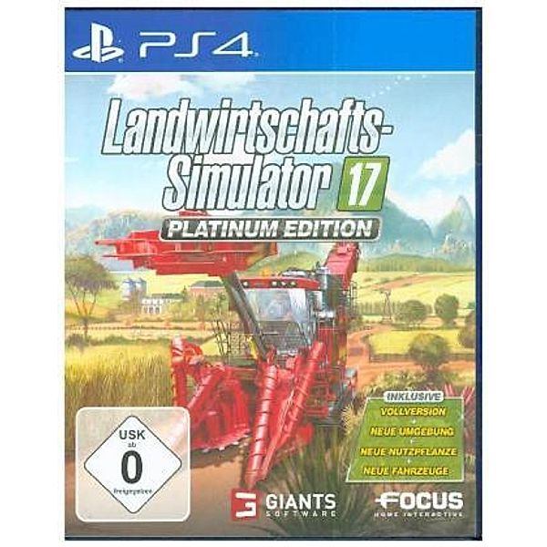 Landwirtschafts-Simulator 17, 1 PS4-Blu-ray Disc (Platinum Edition)