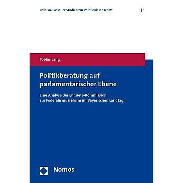 Lang, T: Politikberatung auf parlamentarischer Ebene, Tobias Lang