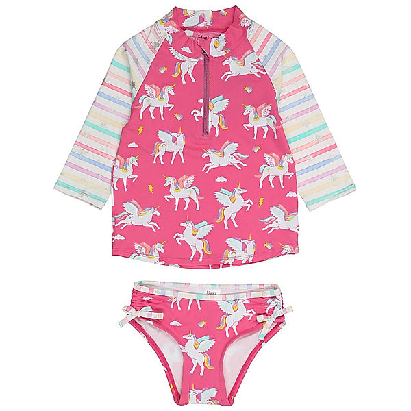 Hatley Langarm-Badeshirt MAGICAL PEGASUS mit Badeslip in pink