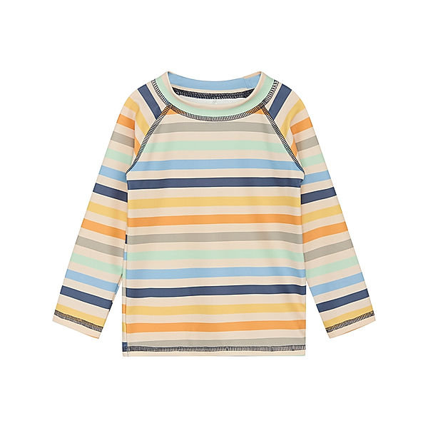 Hust & Claire Langarm-Badeshirt MAIAK STRIPES in peony blue