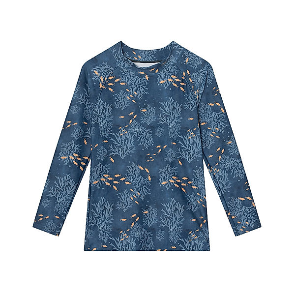 MINI A TURE Langarm-Badeshirt MATGANI DEEP WATERS in blau