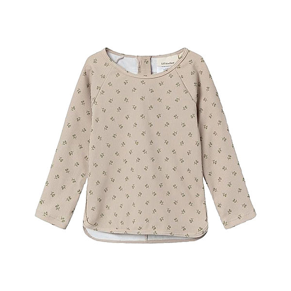 Lil' Atelier Langarm-Badeshirt NMMFARLO in beige