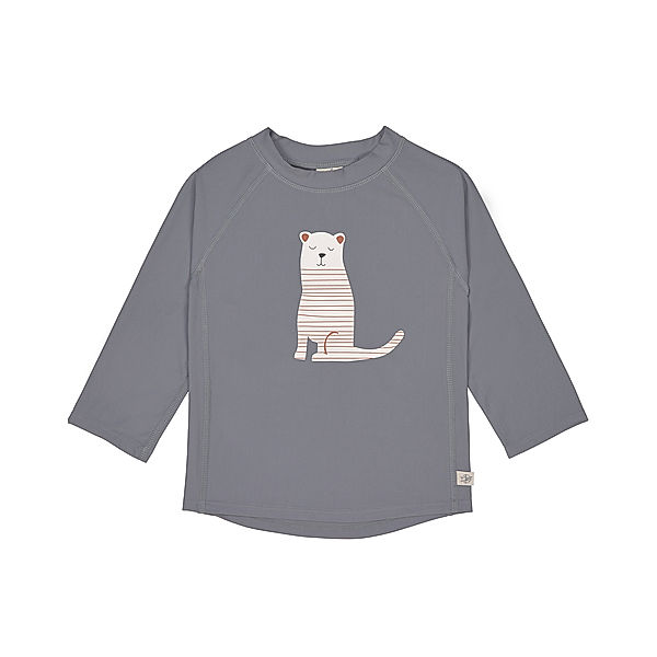 LÄSSIG Langarm-Badeshirt TIGER in grey