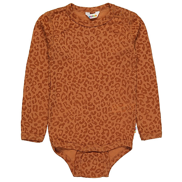 Joha Langarm-Body 4001 - MINI LEO AOP in brown