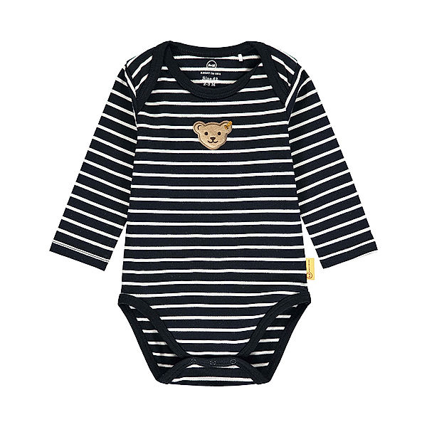 Steiff Langarm-Body FISH & SHIP BABY gestreift in navy