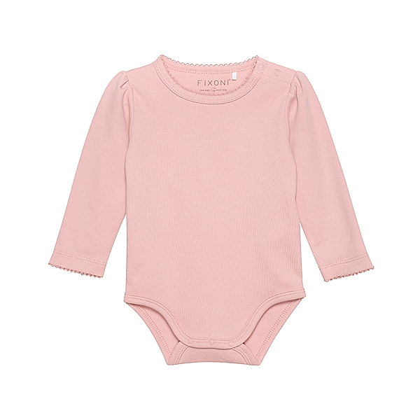 FIXONI® Langarm-Body SOLID COTTON in misty rose