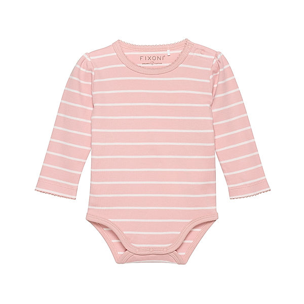 FIXONI® Langarm-Body YD STRIPE in misty rose