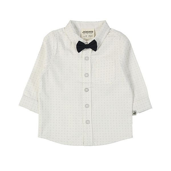 Jacky Langarm-Hemd CLASSIC AOP mit Fliege in weiß