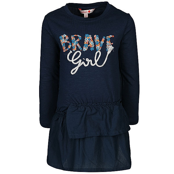 Boboli Langarm-Kleid BRAVE GIRL in marine