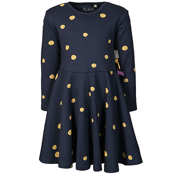 Sigikid Langarm-Kleid GOLDEN DOTS in dunkelblau