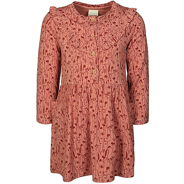 EN FANT Langarm-Kleid GRÄSER in rose