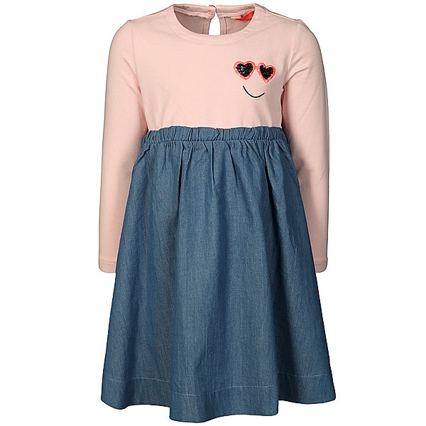 Tom Joule® Langarm-Kleid HAMPTON – CHAMBRAY in rosa/blau