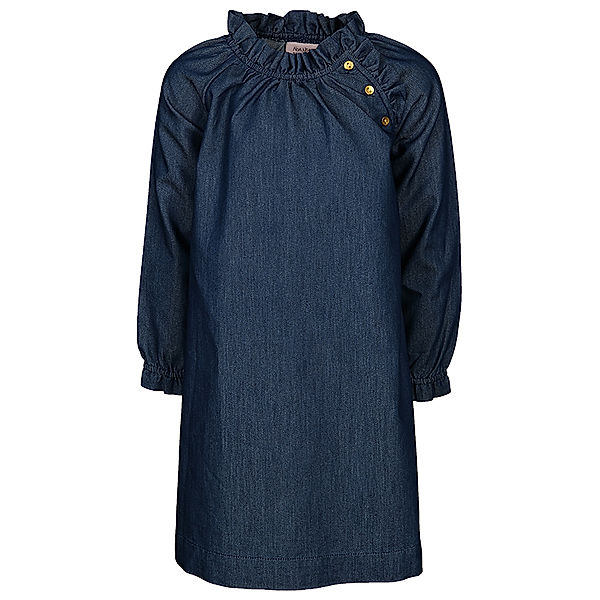 Noa Noa Langarm-Kleid MINI DAY mit Rüschen in blue denim