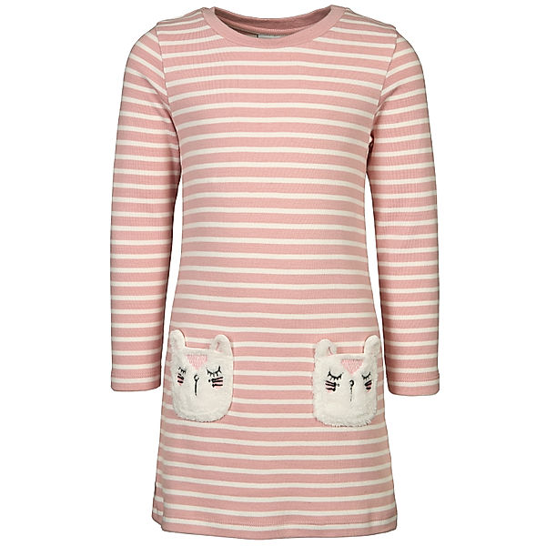 happy girls Langarm-Kleid POCKETCAT gestreift in dusty rose