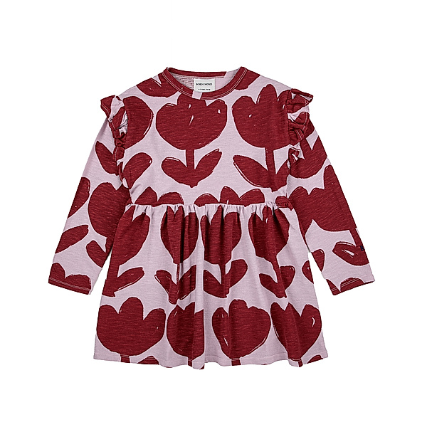 Bobo Choses Langarm-Kleid RETRO FLOWERS ALL OVER in lila