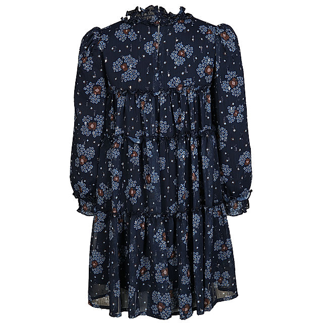 Langarm-Kleid WINTER FLOWER in marineblau kaufen