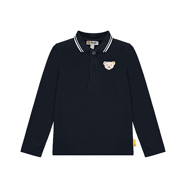 Steiff Langarm-Poloshirt BOYS SPECIAL DAY in navy