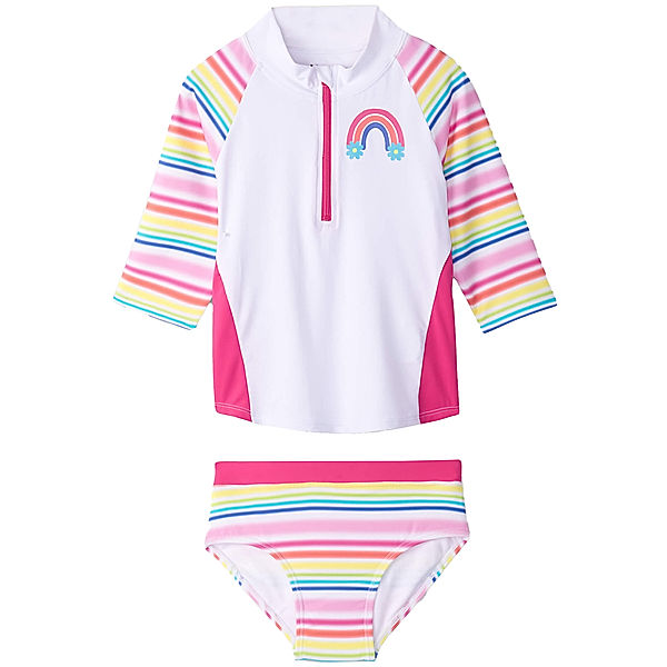 Hatley Langarm-Schwimm-Set DAZZLING STRIPES in weiss