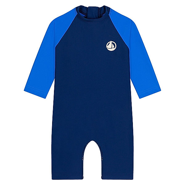 Petit Bateau Langarm-Schwimmanzug MORINETTE in surf blue