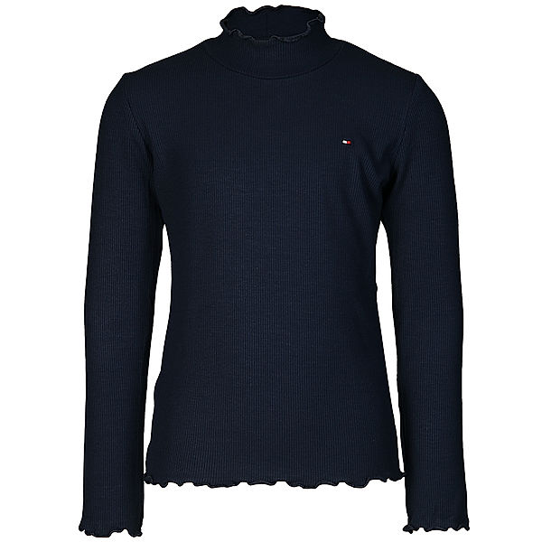 TOMMY HILFIGER Langarm-Shirt BABYLOCK RIB KNIT in twilight navy