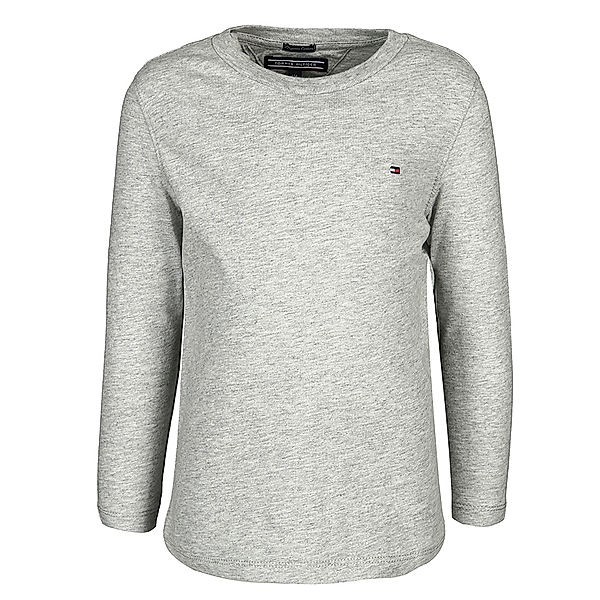 TOMMY HILFIGER Langarm-Shirt BOYS BASIC in grey melange