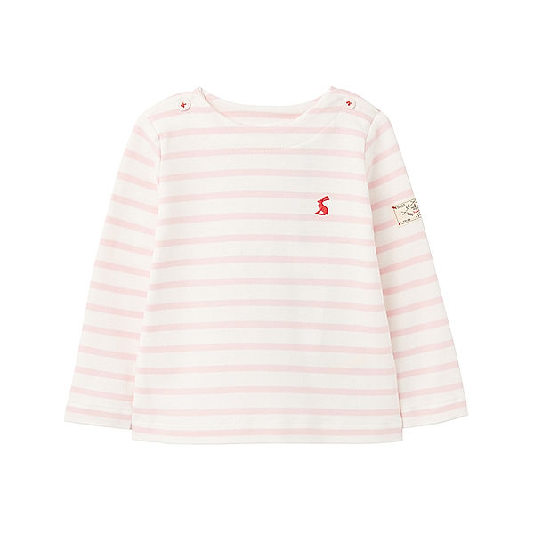 Tom Joule® Langarm-Shirt HARBOUR STRIPE in weiß/rosa