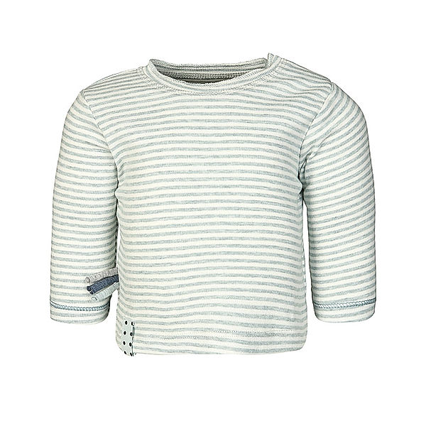 OrganicEra Langarm-Shirt KIRAZ gestreift in mint melange