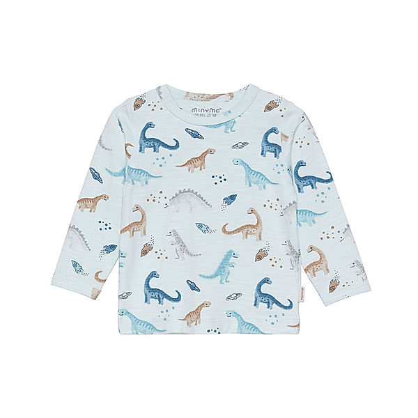 Minymo Langarm-Shirt ROCKET DINO in whispering blue